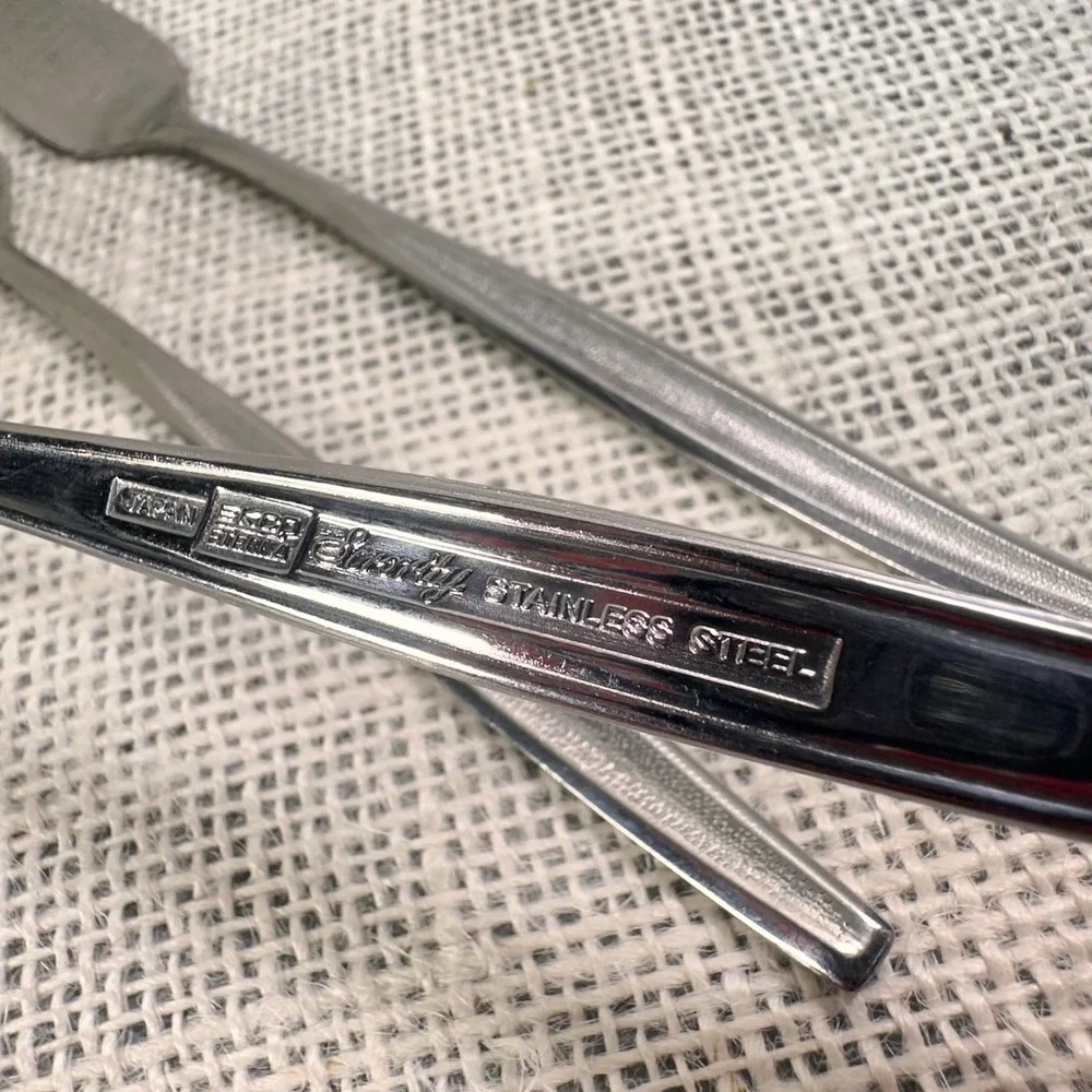 Ekco Eterna Serenity Stainless Steel Butter Spreaders Set of 5 Vintage‎ Japan